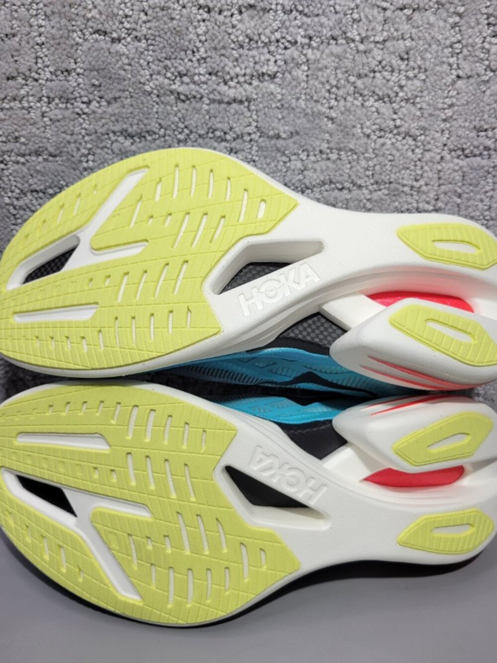 Hoka One One Cielo X1 2.0 Size W8.5 M7.5 Frost Black Athletic Running Sneakers - Picture 6 of 10